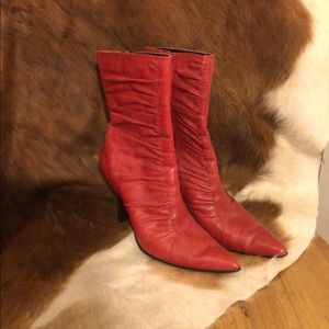 Funky red boots!